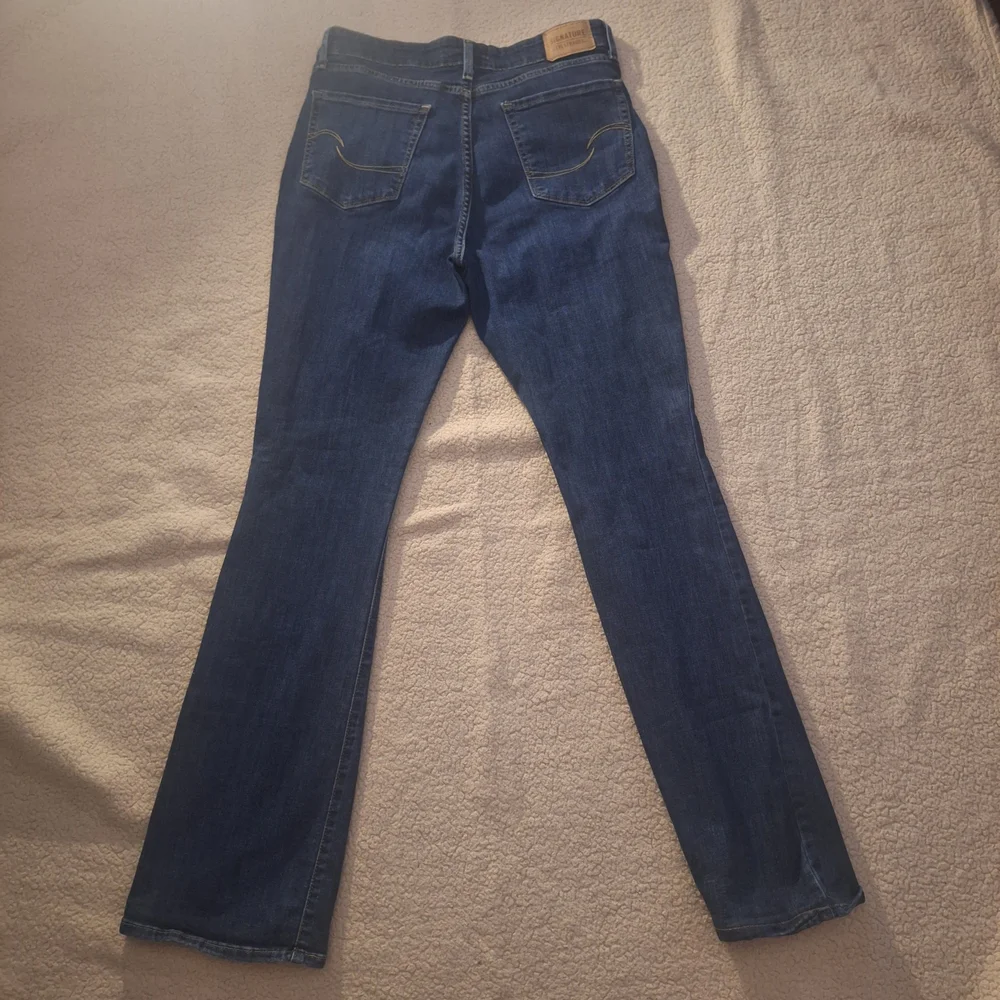 Signature by Levi Strauss Dark Blue Mid-rise Bootcut Jeans W30 L34